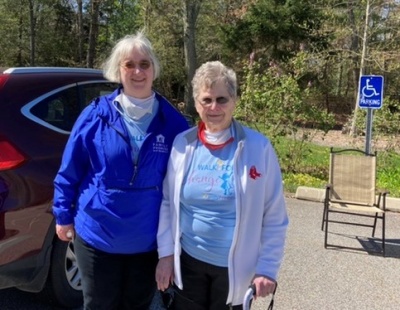 Family participating in the walkathon