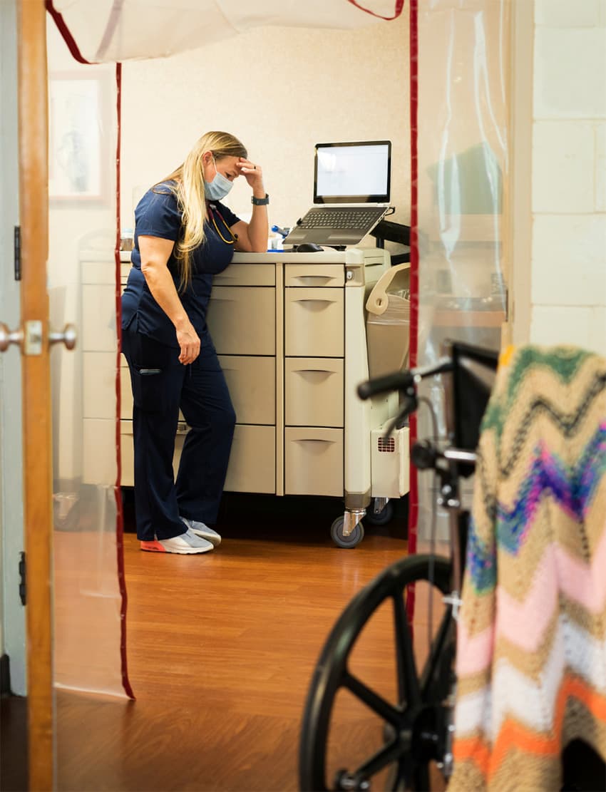 Frontline medical worker